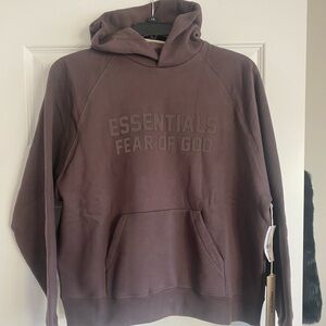 Essentials Hoodie - Plum-Size S